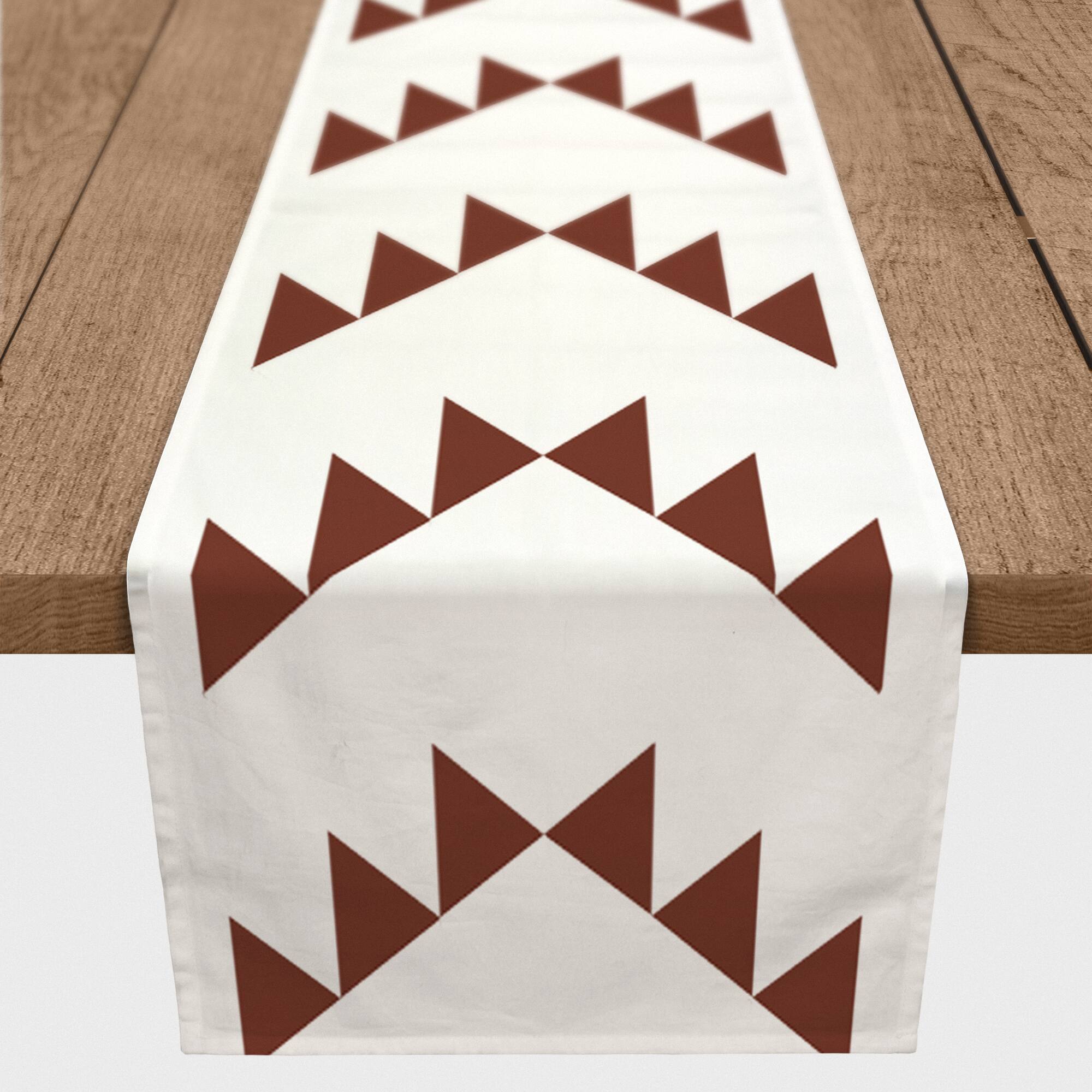 Traingle Arrows 16" x 72" Cotton Twill Runner